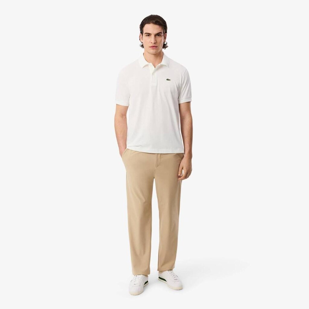 Calça Lacoste Chino em Malha Modelagem Reta Masculina