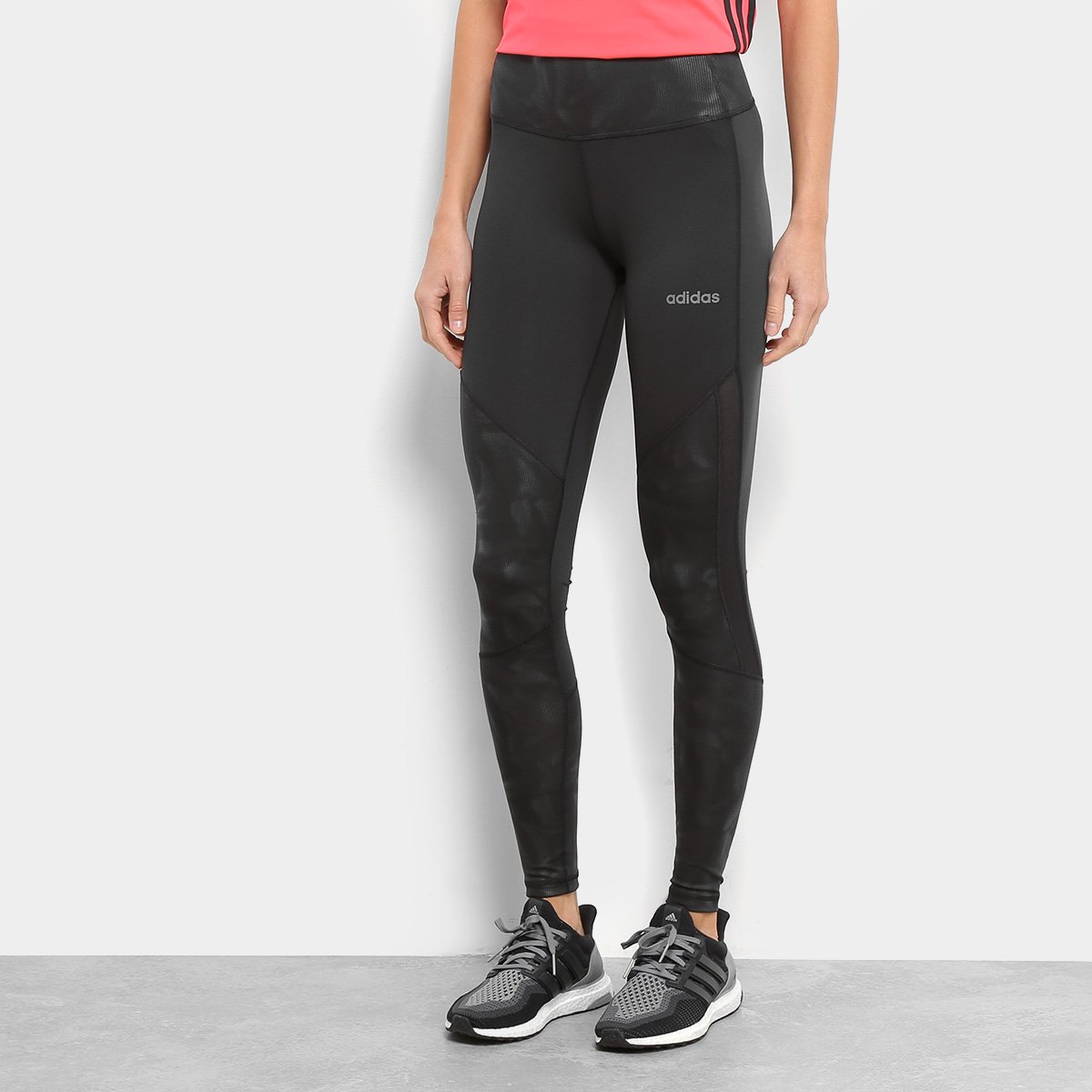 Calça Legging Adidas D2M Hr L T Nov Feminina - Preto | Zattini
