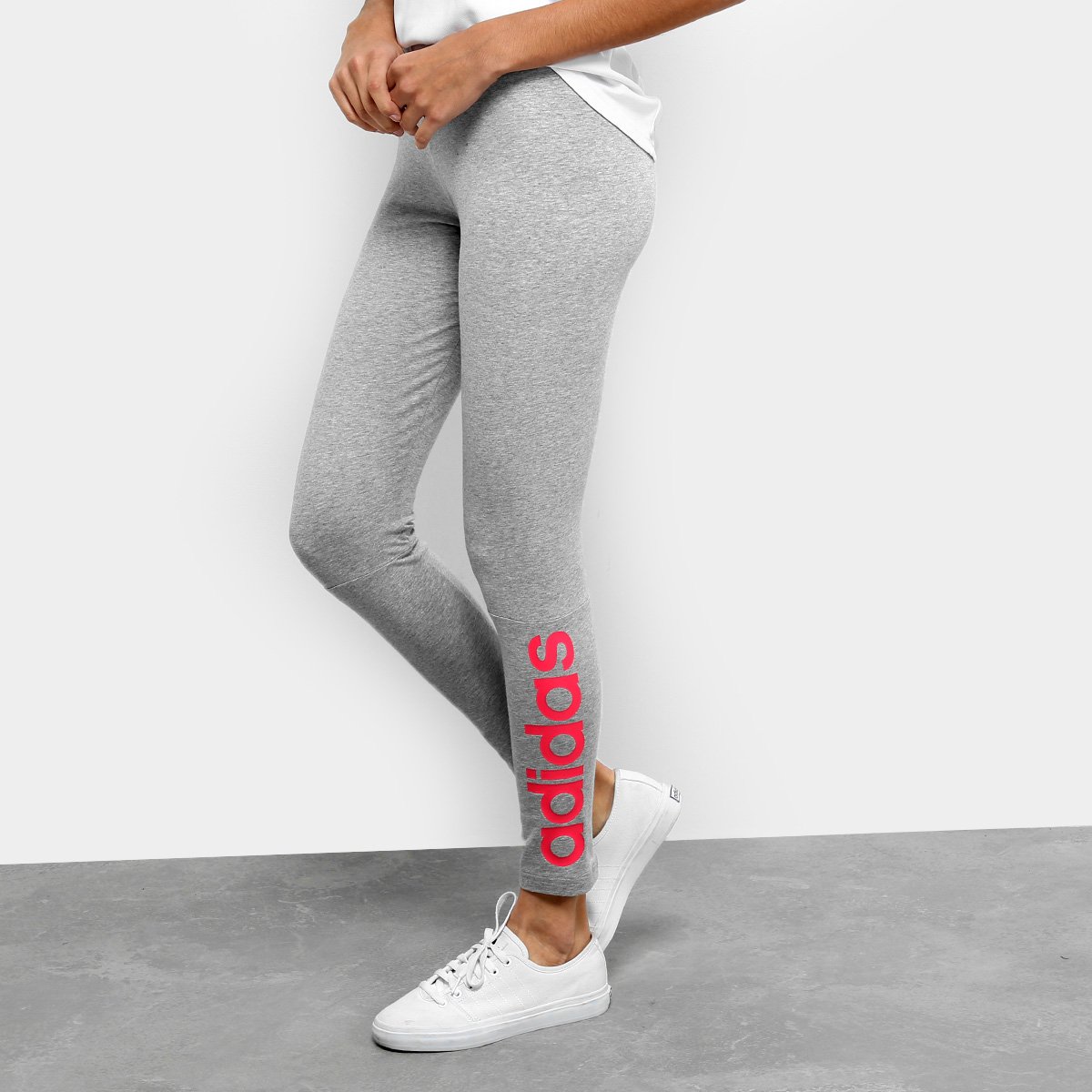 calça legging adidas cinza
