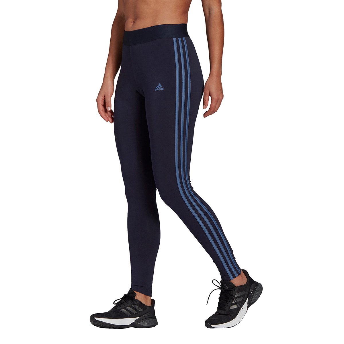 Calça Legging Adidas Essentials 3 Listras Feminina - Marinho+Branco é ruim? Calça Legging Adidas Essentials 3 Listras Feminina - Marinho+Branco é boa?