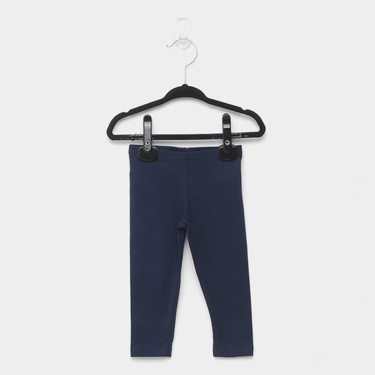 Calça Legging Bebê Elian Cotton Confort Feminina - Marinho