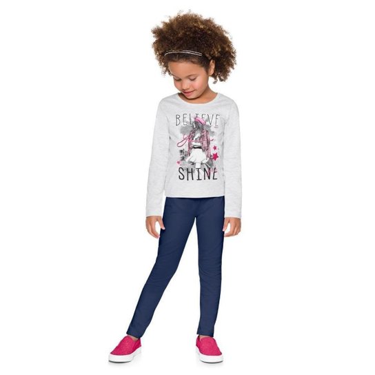 Calça Legging Brandili Infantil Menina