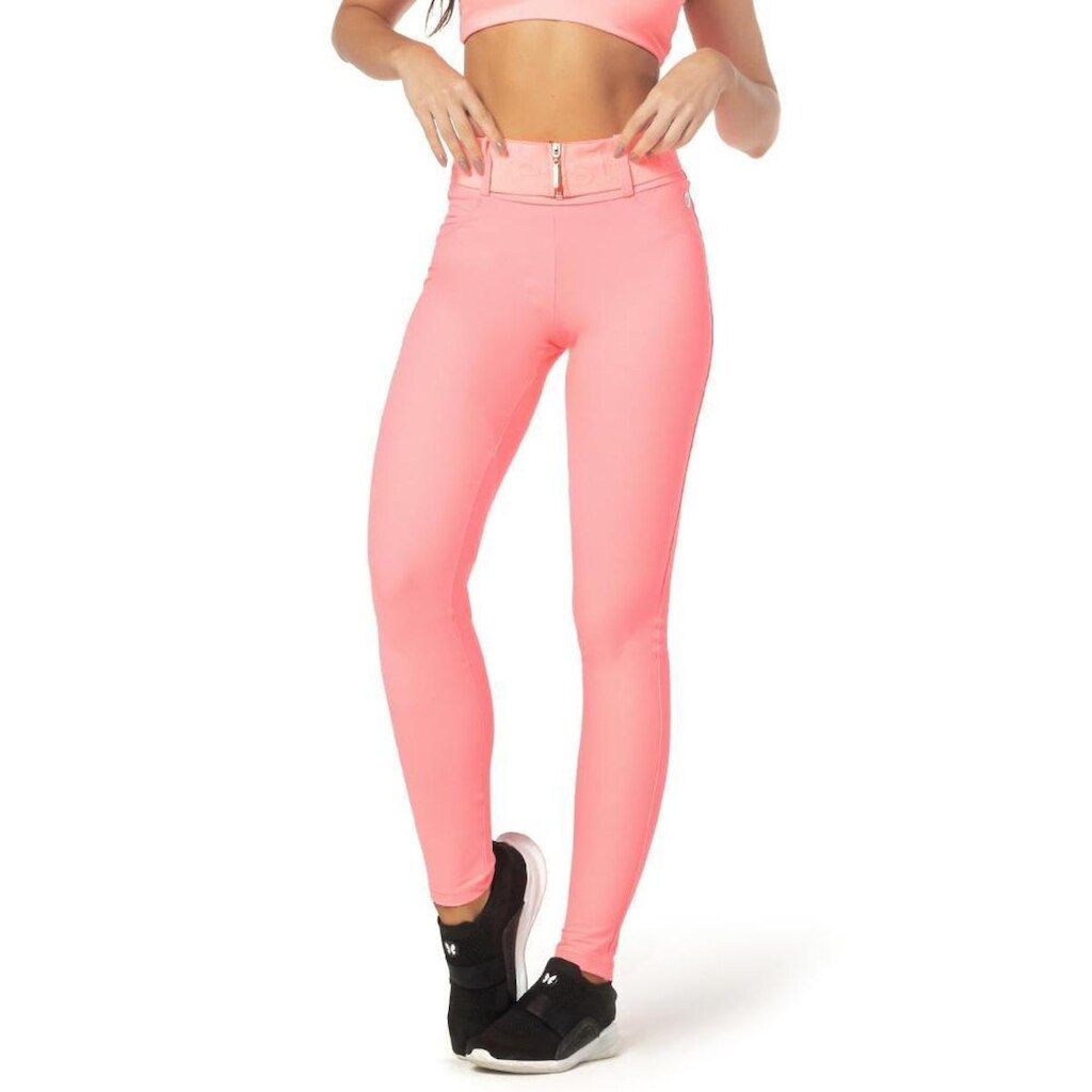 Calça Legging Cindy Vestem Confortável Estilosa Com Zíper e Bolsos