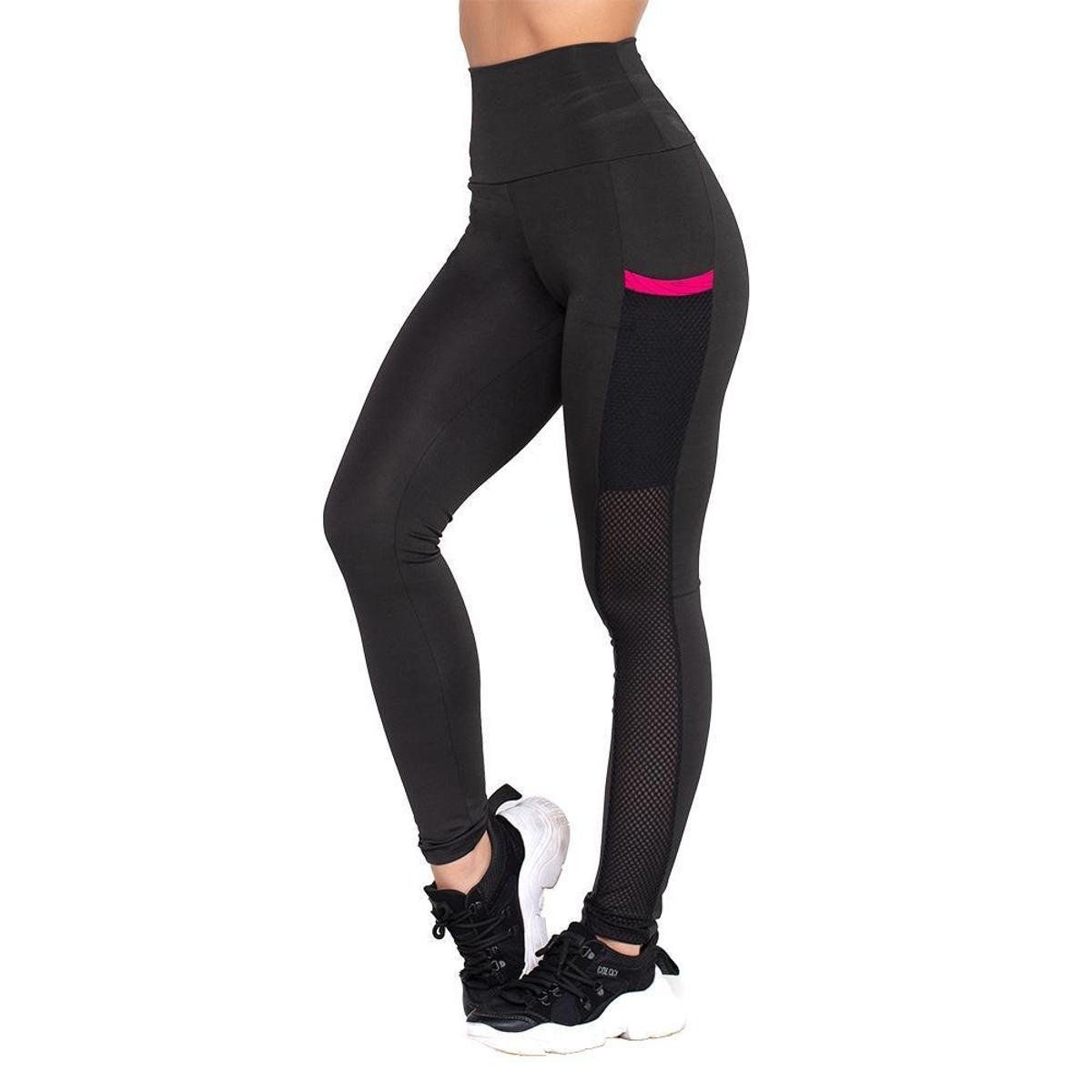 Calça Legging Com Bolso Frishop Academia Fitness Feminina Menor preço em Calça Legging Com Bolso Frishop Academia Fitness Feminina