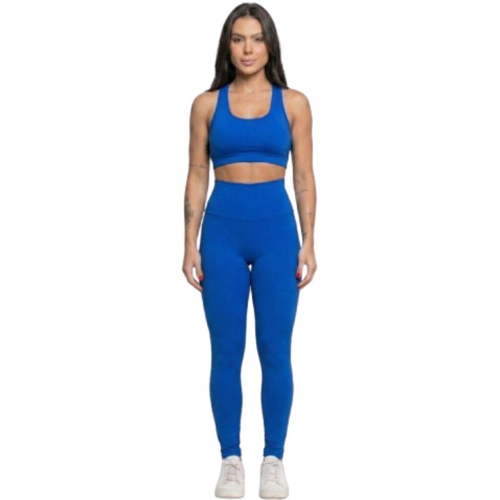 Calça Legging Cós Alto Lisa Vekyo Roupa Para Academia Treino Moda Fitness Feminina Musculação