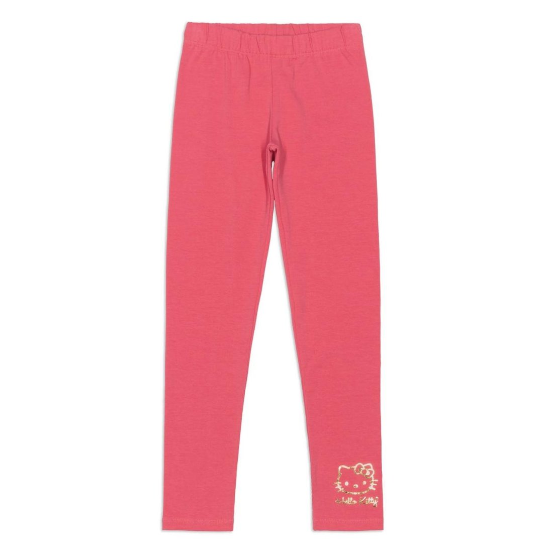 Calça Legging Cotton Infantil Hello Kitty Feminina Rosa Zattini