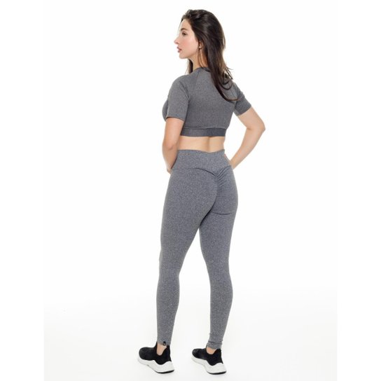 Calça Legging Empina e Modela Bumbum United - Preto - M