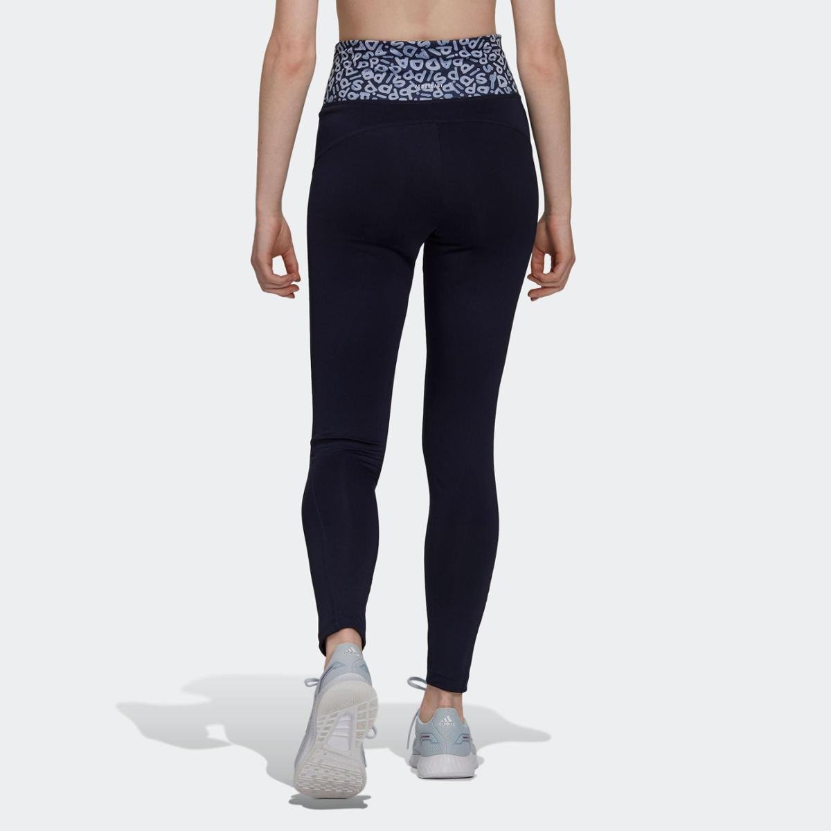 Calça Legging FARM Rio Feel Brilliant AEROREADY High-Rise Adidas - Azul |  Zattini