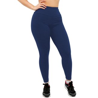 Calça Legging Feminina Poliamida Cós Alto