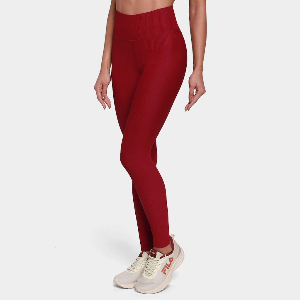 Calça Legging Fila Life Ribbed III Feminina