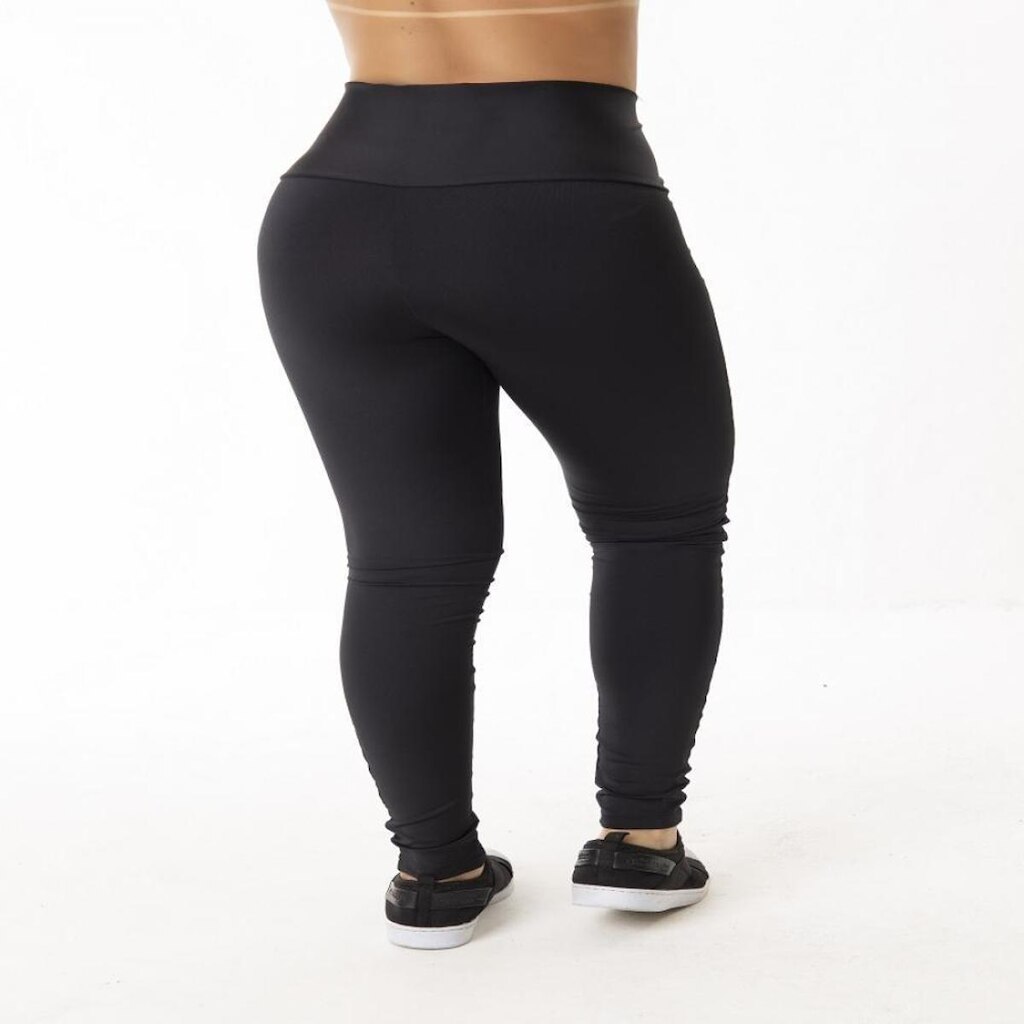 Calça Legging Fitness Cintura Alta Perna Justa St Madame