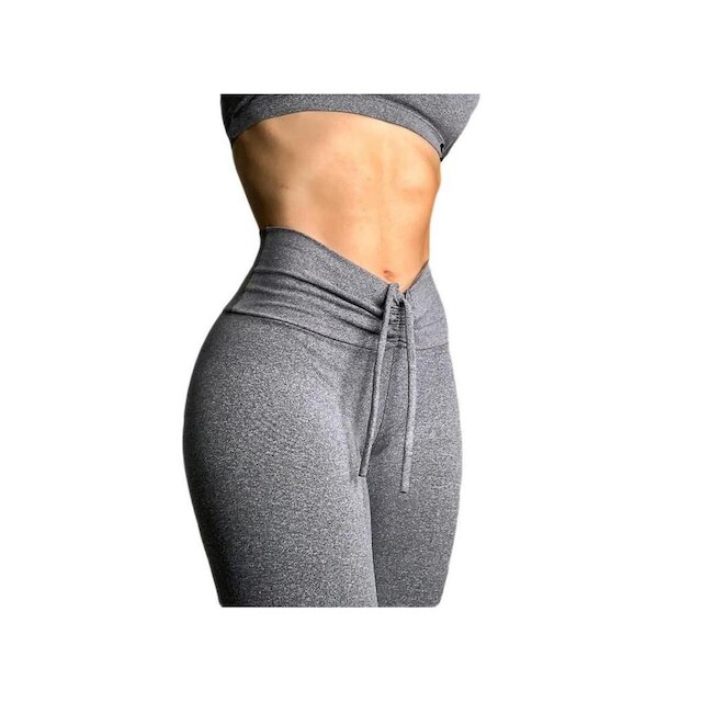 Calça legging Fitness empina e modela bumbum lisa - Branco - P