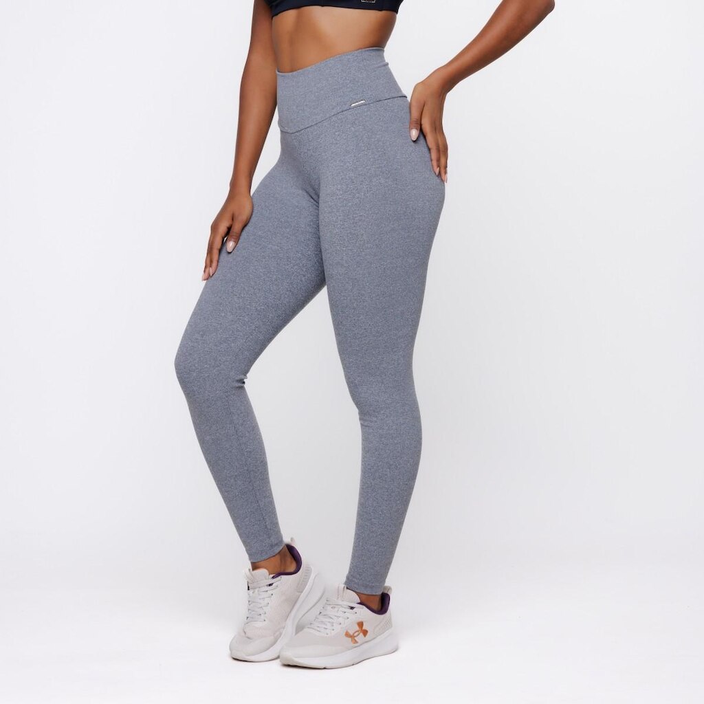 Calça Legging Fitness Feminina Alta Compressão Cintura Alta Poliamida