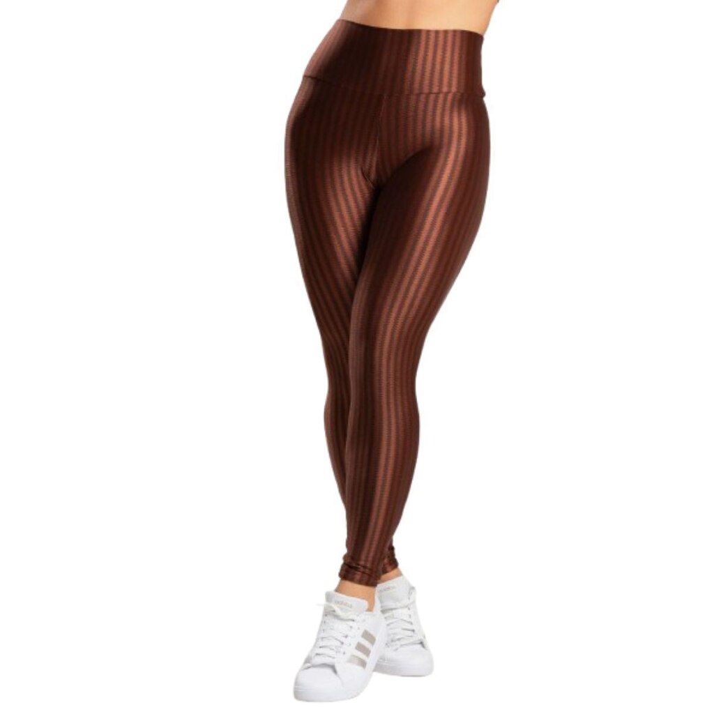 Calça Legging Fitness New Zig 3D Serra e Mar Cós Alto Roupa Para Academia Treino Moda Feminina
