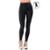 Calça Legging Fitness Pezinho Cós Alto de Cirrê Summer Soul - Preto