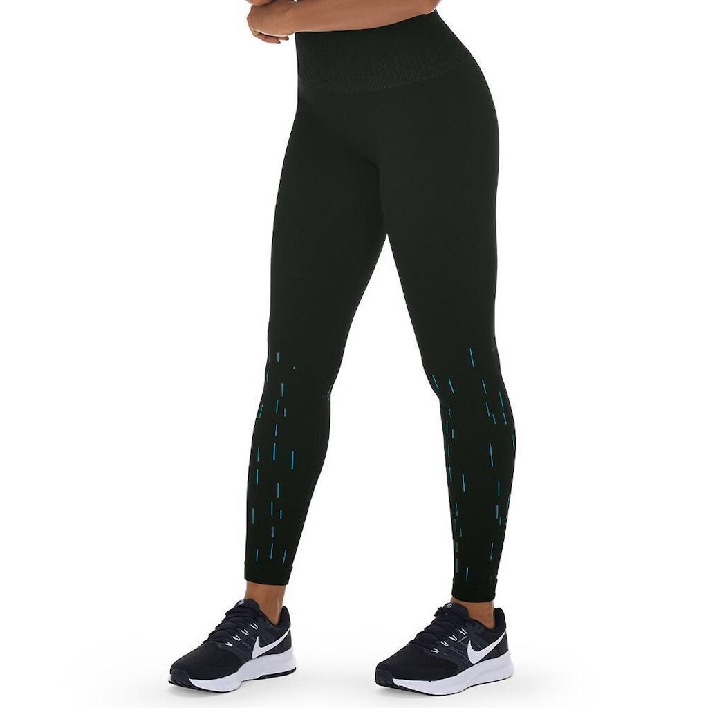 CALÇA LEGGING FITNESS SEM COSTURA RISCADA ZEE RUCCI REF:ZR0601052