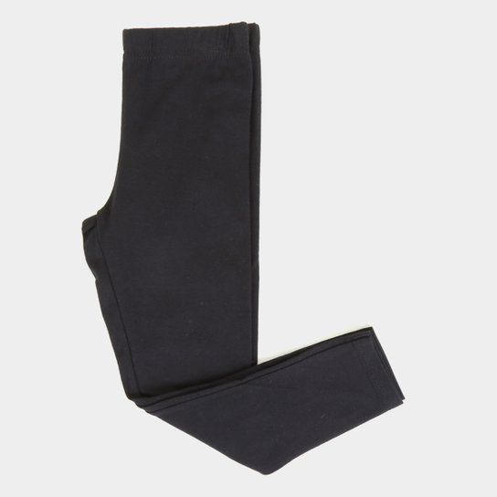 Calça Legging Infantil Cativa Básica Feminina - Preto