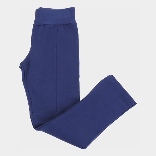 Calça Legging Infantil Duzizo Montaria Feminina - Marinho