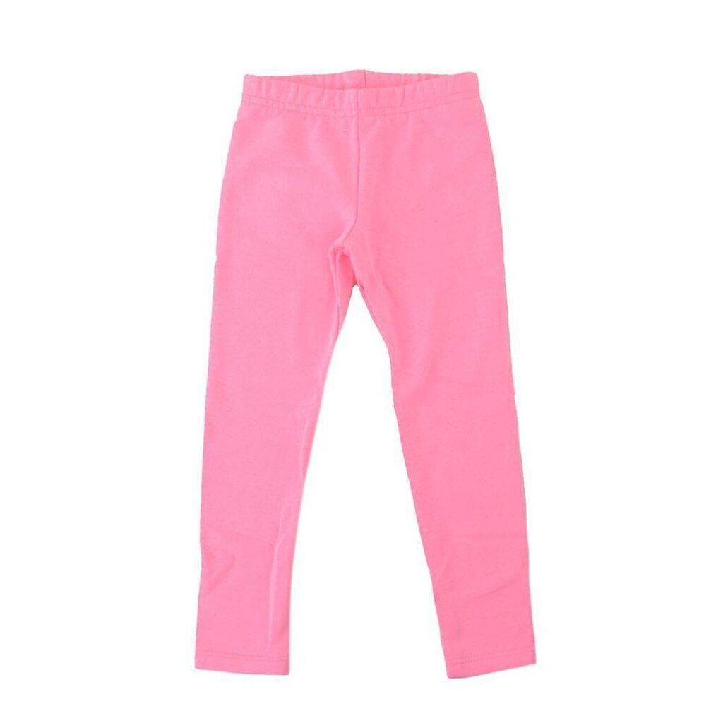 Calça Legging Infantil Feminina Brandili Lisa Rosa Neon 8010
