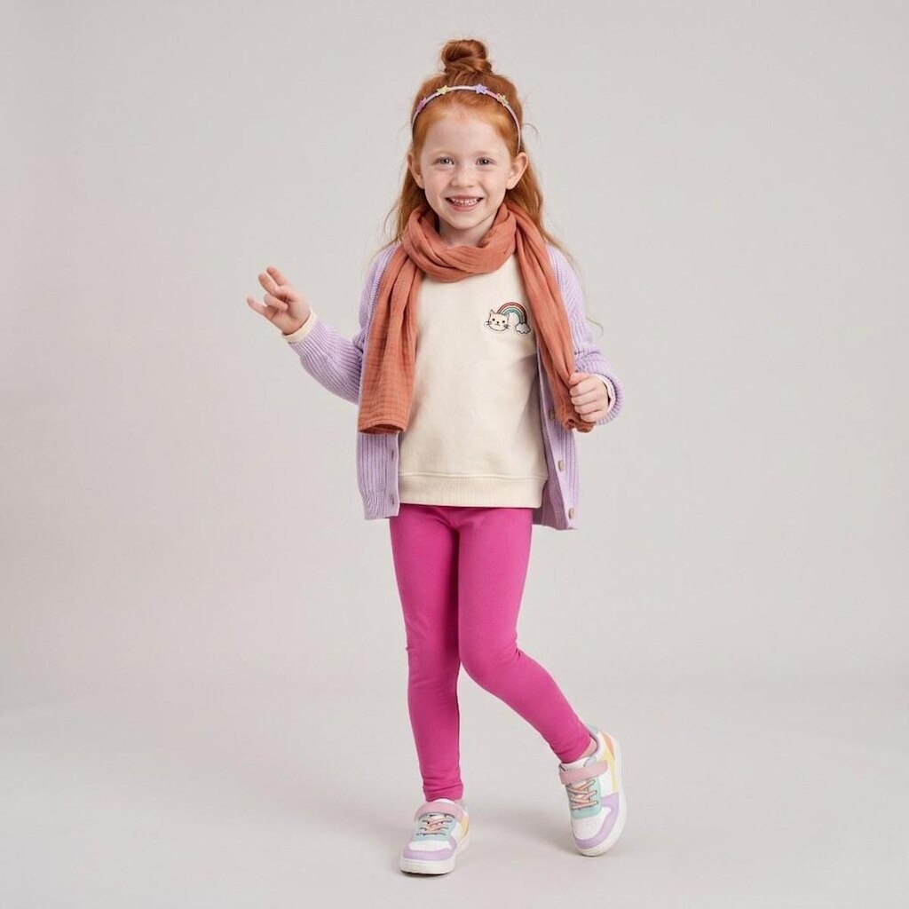 Calça Legging Infantil Menina Em Algodão Upalôo
