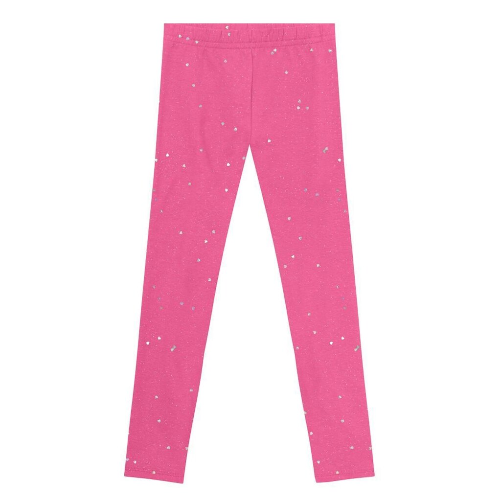 Calça Legging Infantil Menina em Molecotton Rosa Brandili