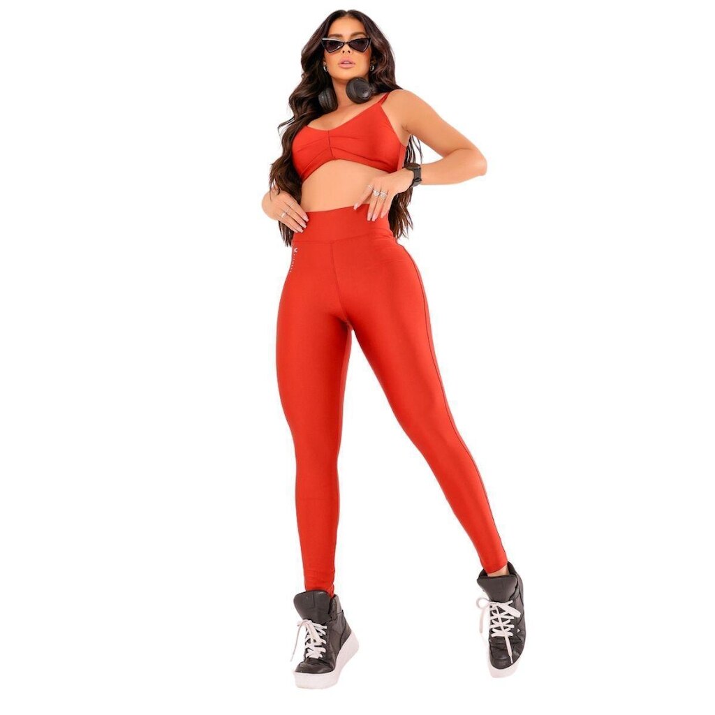 Calça Legging KC Fitness Primavera Trilobal Feminina