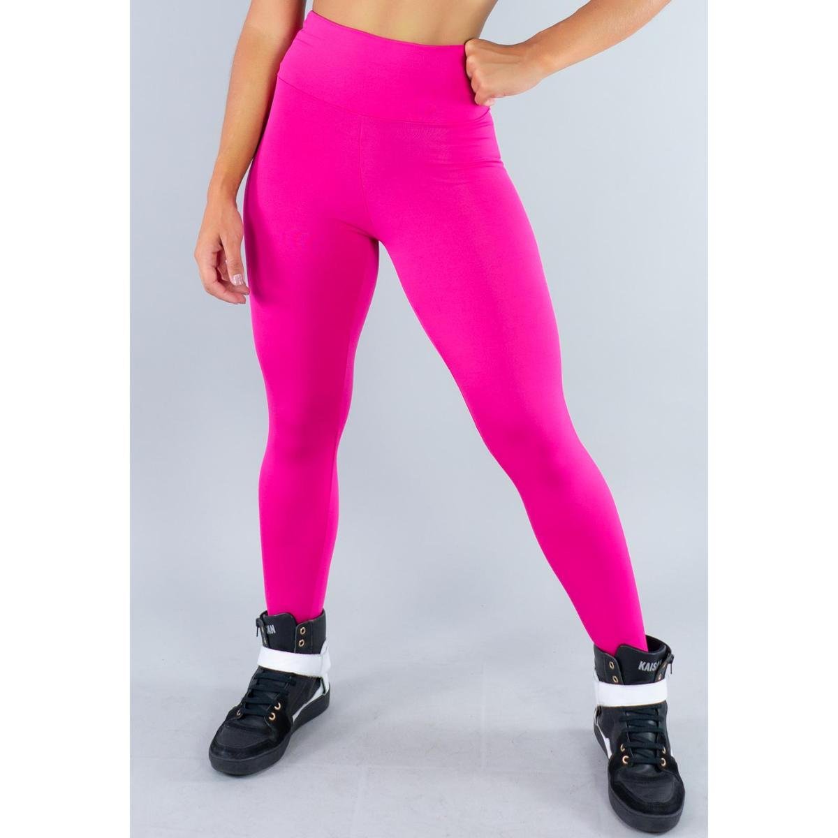 Calça Legging Lisa Cintura Alta Suplex Fitness Mvb Modas Feminina - Rosa Menor preço em Calça Legging Lisa Cintura Alta Suplex Fitness Mvb Modas Feminina - Rosa
