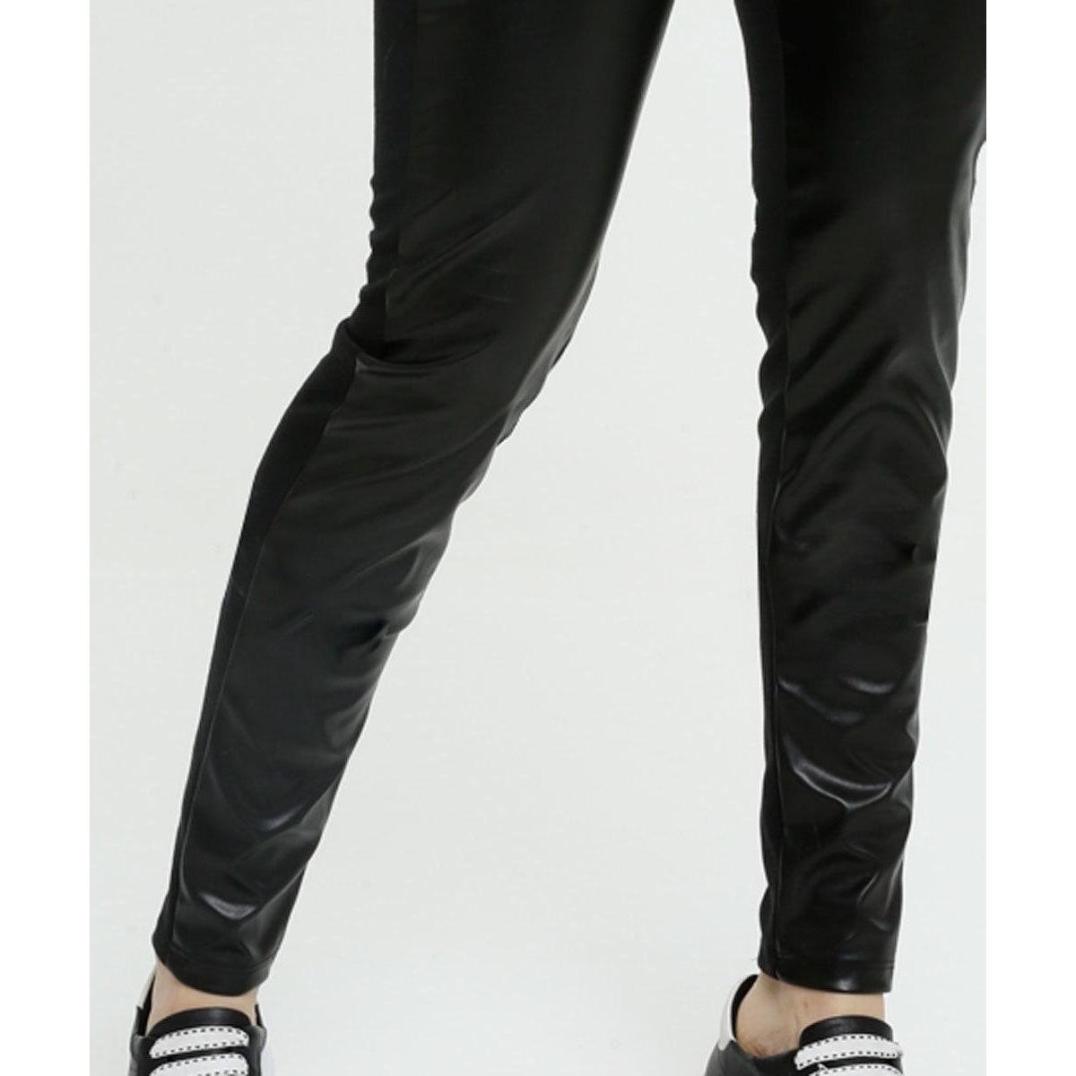 legging de couro marisa