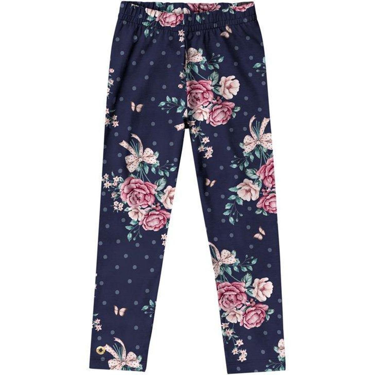 Calca Legging Milon Bebe Estampada Azul Marinho Tamanho P Ao G - Marinho+Rosa Menor preço em Calca Legging Milon Bebe Estampada Azul Marinho Tamanho P Ao G - Marinho+Rosa