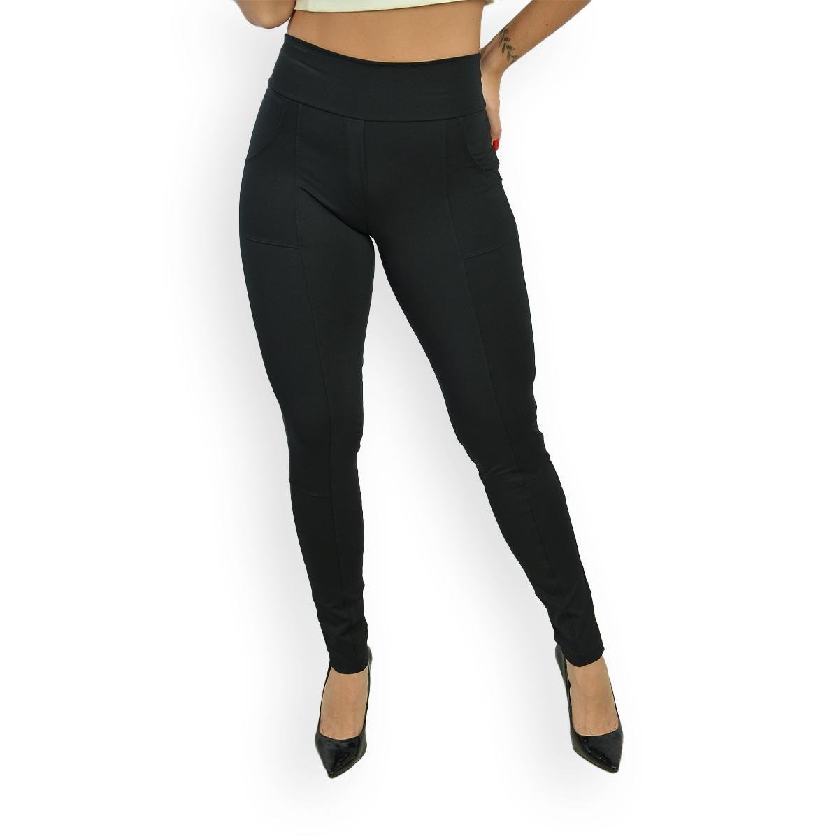 Calça Legging Montaria Lavicta Fitness Cintura Alta com Bolso Feminina - Preto Menor preço em Calça Legging Montaria Lavicta Fitness Cintura Alta com Bolso Feminina - Preto