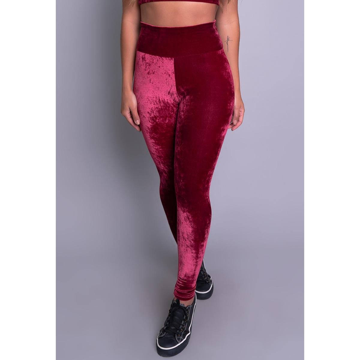 Calça Legging MVB Modas Veludo Molhado Feminina Menor preço em Calça Legging MVB Modas Veludo Molhado Feminina