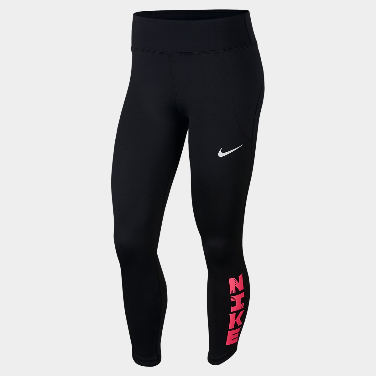 Calça Legging Nike Icon Clash Fast Feminina - Preto+Branco Menor preço em Calça Legging Nike Icon Clash Fast Feminina - Preto+Branco