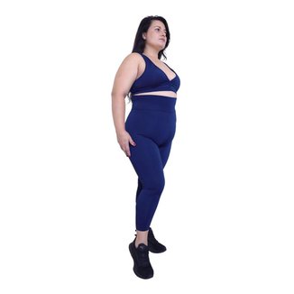 Calça Legging Plus Size Heide Ribeiro Corsário Fit Silver