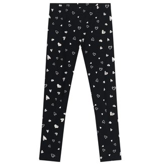 Calça Legging Preta estampada molecotton peluciada Brandili