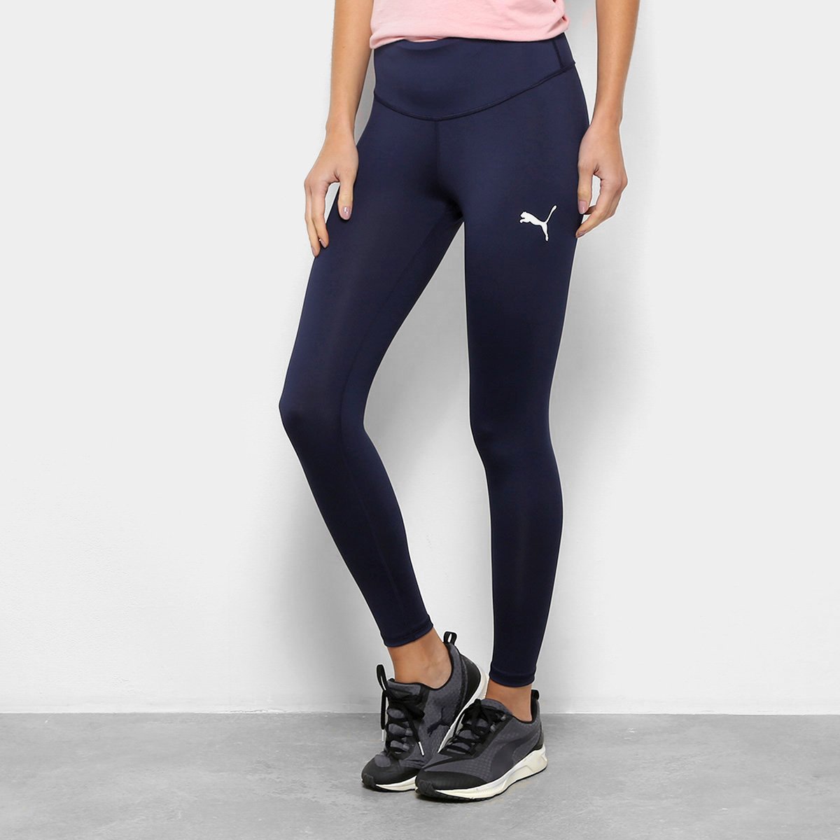 Calça Legging Puma Active Feminina - Marinho Menor preço em Calça Legging Puma Active Feminina - Marinho