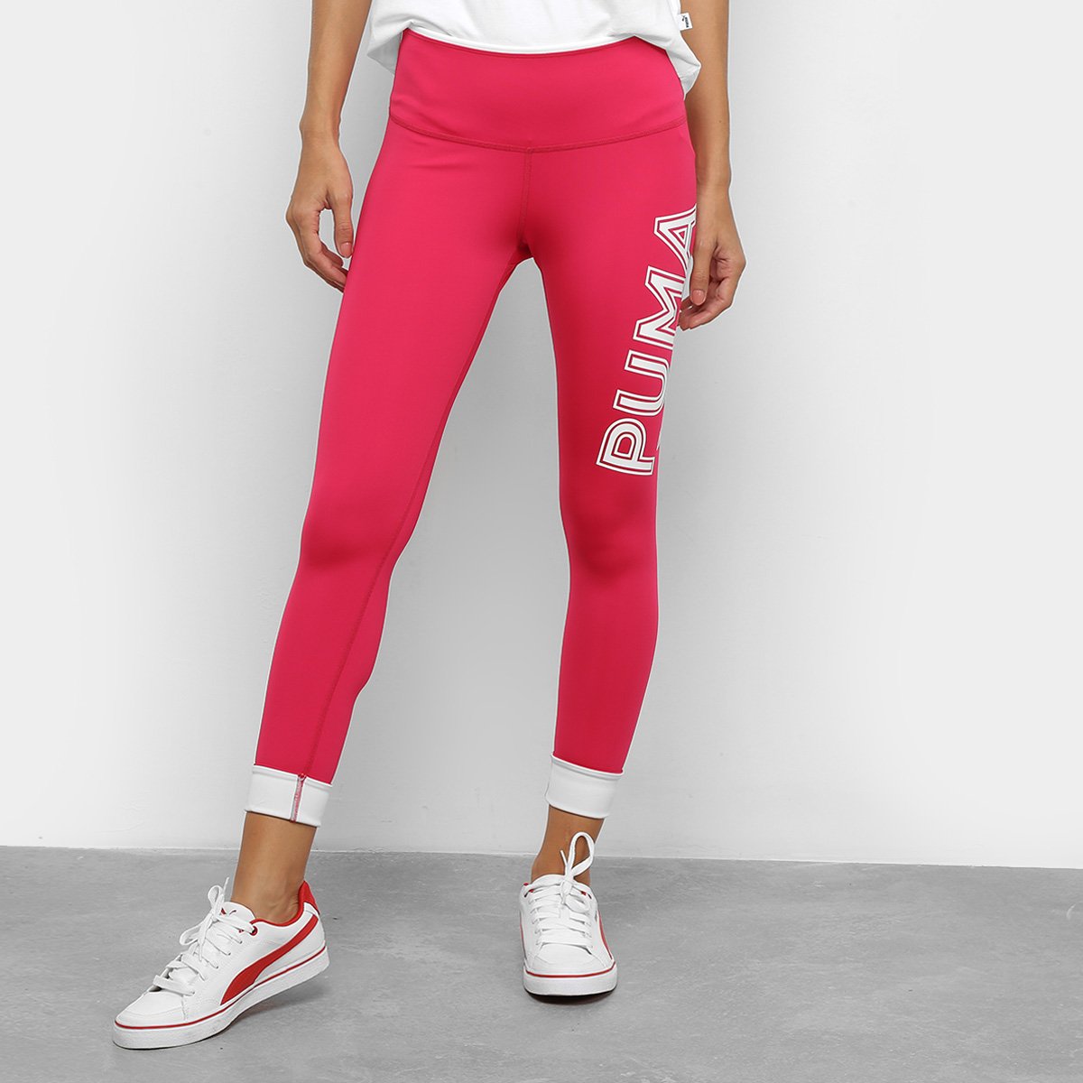 Calça Legging Puma Modern Sports Feminina - Rosa Menor preço em Calça Legging Puma Modern Sports Feminina - Rosa