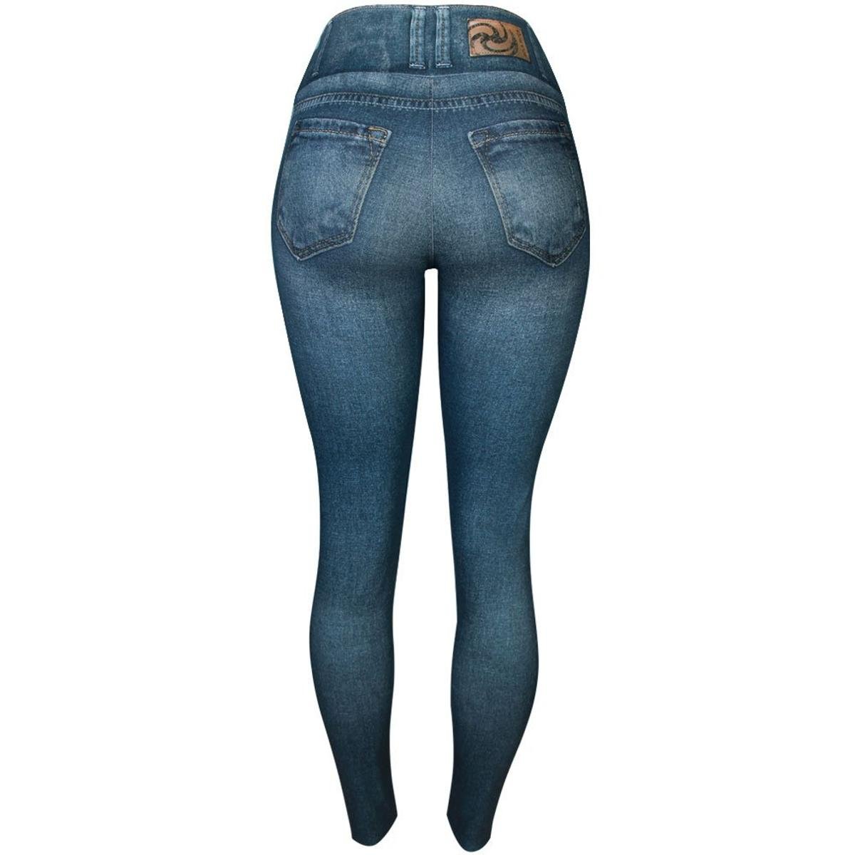 legging jeans rola moça