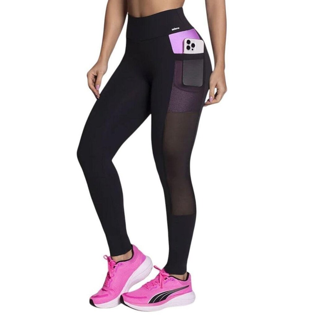 Calça Legging Selene Com Bolso Feminina - Preto M