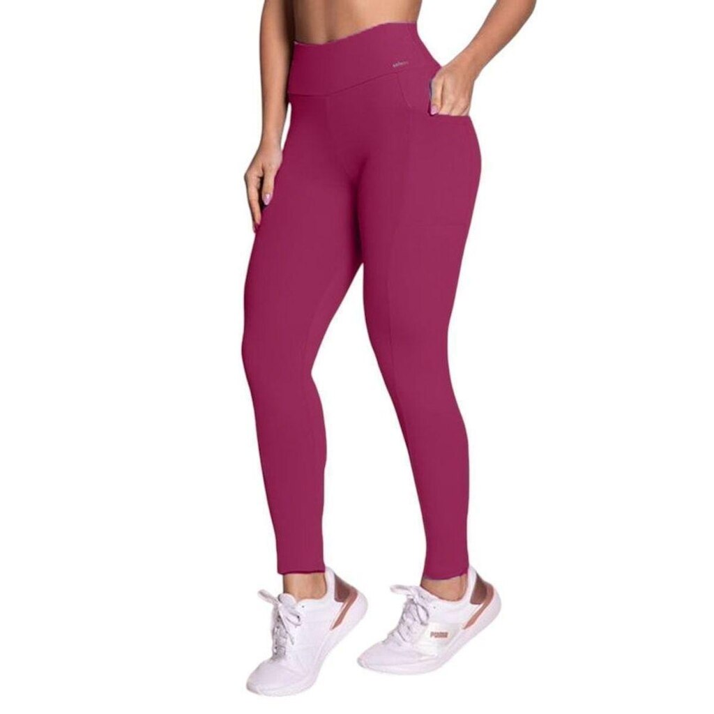 Calça Legging Selene Com Bolso Feminina - Rosa P