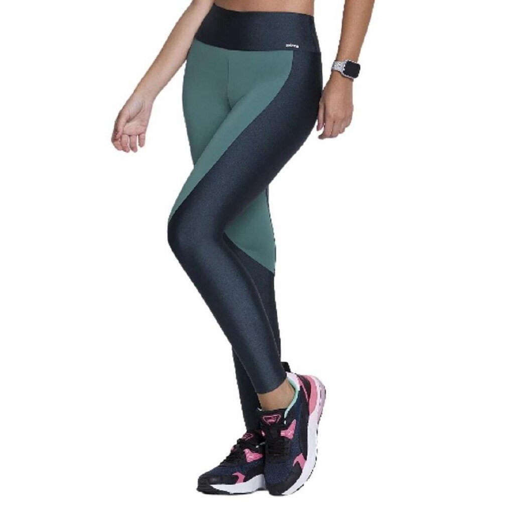 Calça Legging Selene com recorte - 24615.001 - Índigo/verde