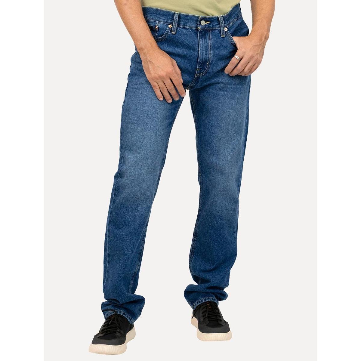 Calça Levis Jeans Masculina 505 Regular Custom Denim Azul Menor preço em Calça Levis Jeans Masculina 505 Regular Custom Denim Azul