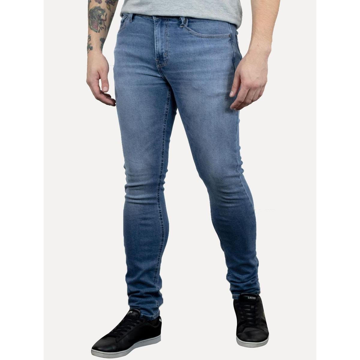 Calça Levis Jeans Masculina 510 Skinny Washed Azul Médio Menor preço em Calça Levis Jeans Masculina 510 Skinny Washed Azul Médio