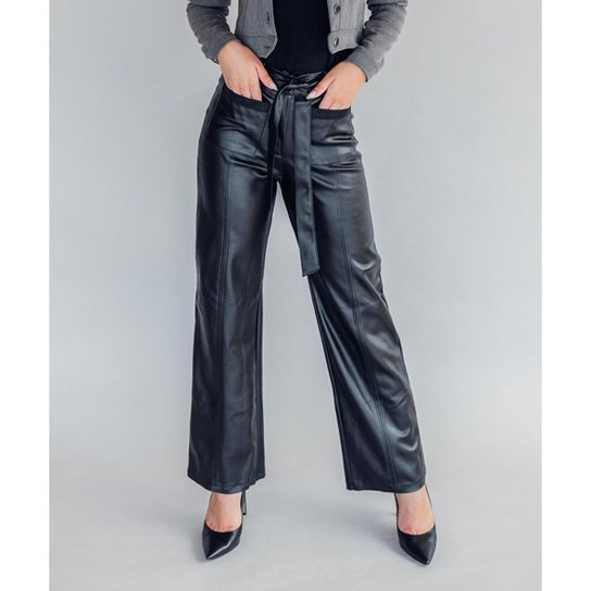 Calça Liverpool PU Conigli - Preto