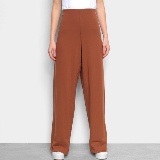 Calça Liz 20015 Pantalona Feminina - Marrom
