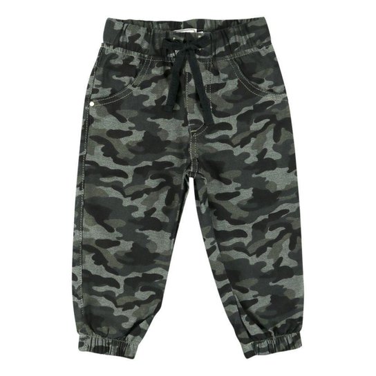 Exército Calça Jeans Camuflada Infantil Jogger Camuflada