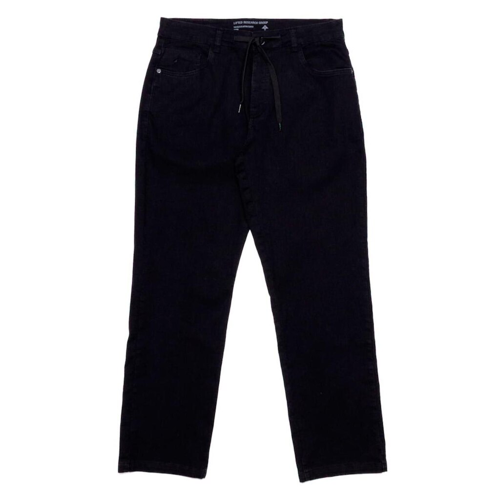 Calça Lrg Jeans Denim Blackout Denin Preto