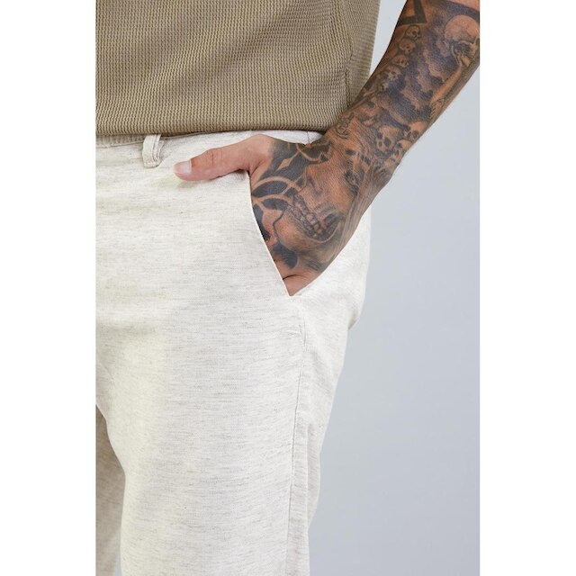 Calça Masculina Alfaiataria Bege Sport Fino