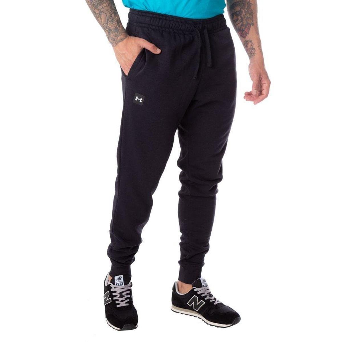 Calça Masculina de Moletom Under Armour Rival Fleece Preto - Preto é ruim? Calça Masculina de Moletom Under Armour Rival Fleece Preto - Preto é boa?