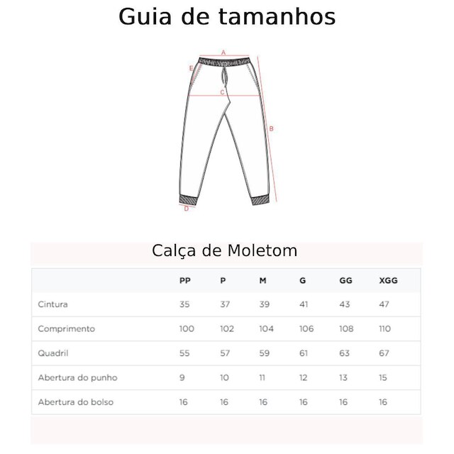 Calça Masculina de Moletom