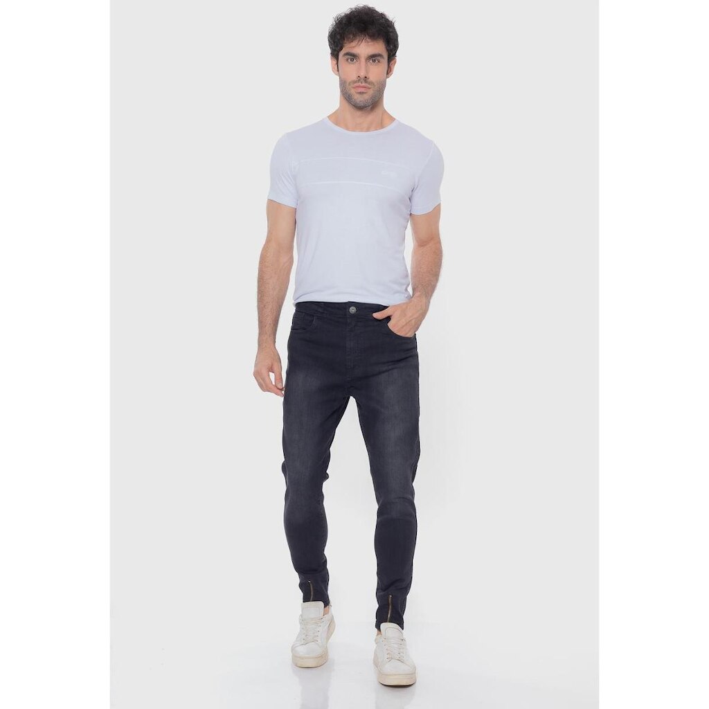 Calça Masculina Jeans com elastano Black